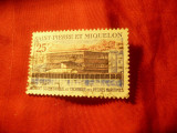 Timbru Saint Pierre et Miquelon 1969- Inst. Pescuit Maritim val.25fr stamp, Stampilat