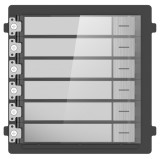 MODUL DE EXTENSIE CU 6 BUTOANE APELARE, &quot;DS-KD-KK/S&quot; (timbru verde 0.18 lei), HIKVISION