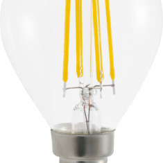 Bec LED filament P45 E14 4.8W 230V lumina calda Well