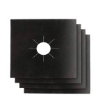 Cumpara ieftin Set 4 x Folie de Protectie Reutilizabila, Compatibilitate Universala, pentru Plita si Aragaz, 27cm, Negru, Premium, CBD CORAL BEST DEALS Negru 27 cm 2