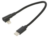 Cablu USB 2.0 GEMBIRD Apple Lightning și USB C 0,2m