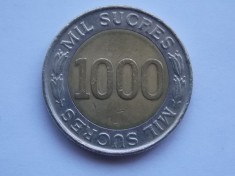 1000 SUCRES 1997 ECUADOR-COMEMORATIVA foto