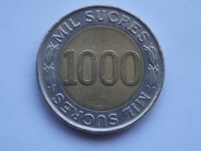 1000 SUCRES 1997 ECUADOR-COMEMORATIVA foto