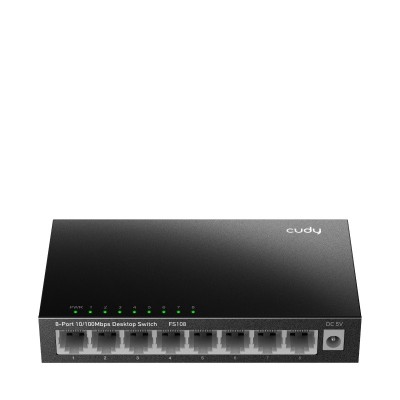 CUDY 8-Port 10/100 Mbps Metal Switch foto