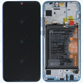 Huawei Honor 10 Lite (HRY-LX1) Capac frontal al modulului de afișare + LCD + digitizer + baterie albastru safir 02352HUV foto