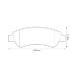 Set placute frana disc Citroen Jumper II, Jumper II Sasiu; Fiat Ducato, Ducato Sasiu; Peugeot Boxer, Boxer Sasiu Motor 0 D, 100 Multijet 2, 110