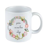 Cana alba personalizata, &quot;Pentru cea mai buna colega&quot;, INOVATIX&reg;. 330ml