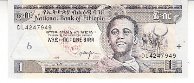 M1 - Bancnota fosrte veche - Etiopia - 1 birr - 2003 foto