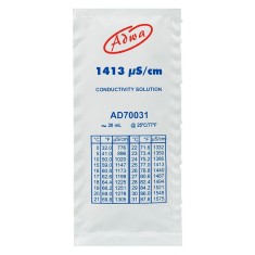 Solu?ie de calibrare pentru instrumentele de conductivitate, 1413 ?S - punga de 20 ml foto