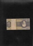 Bancnota Brazilia 10 Cruzeiros 1974, Seria 04037007905, Graffiti - Numismatică America