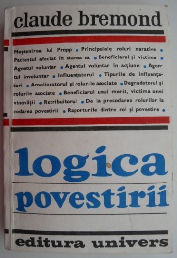Logica povestirii &ndash; Claude Bremond (putin uzata)