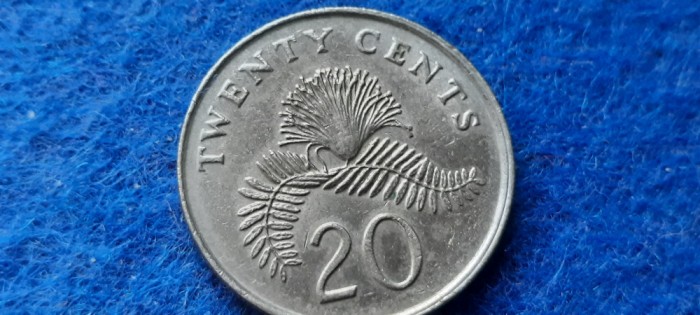 SINGAPORE 20 CENTS NICHEL