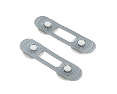 Set 2 mini sigurante universale pentru usi si dulapuri BabyJem, gri foto