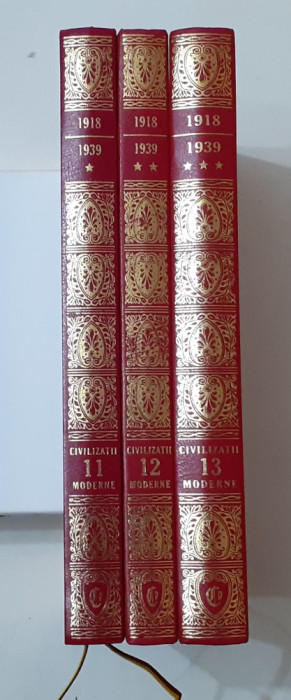 Civilizatii Moderne Vol. 11, 12, 13 - 1918-1939 Maurice Baumont Prietenii Cartii