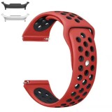 Curea silicon compatibila Samsung Galaxy Watch9 44mm/40mm, Samsung Galaxy Watch 8 44mm/40mm, Rosu/Negru