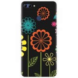 Husa silicon pentru Huawei Y9 2018, Colorful Spring Birds Flowers Vectors