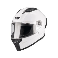 Casca integrala MT Stinger 2 Kids Pure A0 alb lucios &ndash; tip viziera: MT-V-28B &ndash; casca de copii S kids (49/50cm)