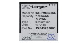 Cameron Sino 1500mAh Prestigio MultiPhone 4322 Duo Baterie