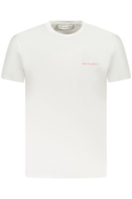 Trussardi Tricou barbati, cu imprimeu grafic pe spate, Regular fit, Alb, S foto