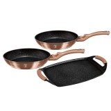 Set placa grill si 2 tigai marmorate Berlinger Haus, BH/1669