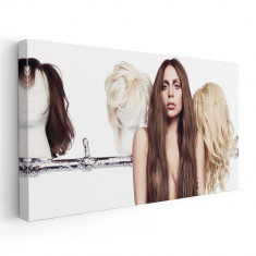 Tablou afis Lady Gaga cantareata 2347 Tablou canvas pe panza CU RAMA 70x140 cm foto