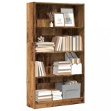 Gossi biblioteca, lemn vechi, 80x24x143 cm, lemn prelucrat