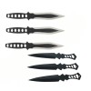 Set trei cutite de aruncat, Anarchy Way si 3 cutite de aruncat Ballistic Blades, DEPOX&reg;,otel inoxidabil