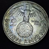 Germania Nazista 2 reichsmark 1937 D argint
