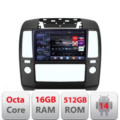 Navigatie Nissan Navara Pathfinder 2005-2010 Edotec Kit-NAV5 8 core QLED 2K 16+512 360 Android Waze USB Navigatie Internet Youtube Radio CarStore Tech foto
