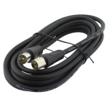 Cablu prelungitor antena TV, 1.8m, negru, L103884