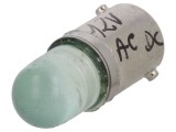 Lampă LED verde BA9S 12V 12VAC