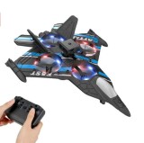 Avion-Drona cu telecomanda, senzor obstacole, lumini LED, 4 motoare cu electrice, incarcare USB, acumulator inclus, 24.5x18x4.5 cm