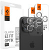 Set 2 Folii de protectie camera Spigen Optik.TR pentru Apple iPhone 14 Pro/Pro Max/15 Pro/Pro Max Transparent