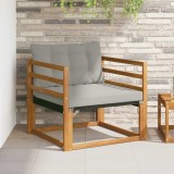 vidaXL Set de canapele de exterior Lemn solid de Acacia și Textilene 3436311