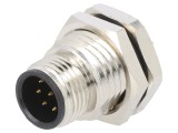 Soclu M12 8 Pin THT IPX7 125V CANopen DeviceNet