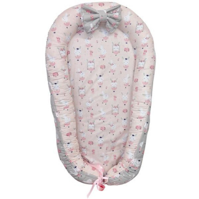 Baby Nest din Cocos MyKids Dancing Bunny Grey - Pink GreatGoods Plaything foto