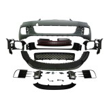 Set bara fata VW GOLF VI (5K), 10.2008-, cu lampi ceata, cu gauri spalator; grunduit, de vopsit; type GTI; cu grile, cu spoiler; cu gauri lampa ceata