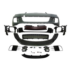Set bara fata VW GOLF VI (5K), 10.2008-, cu lampi ceata, cu gauri spalator; grunduit, de vopsit; type GTI; cu grile, cu spoiler; cu gauri lampa ceata
