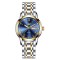 Ceas dama Lige Otel Zinc Elegant Quartz Analog Afisare data Argintiu