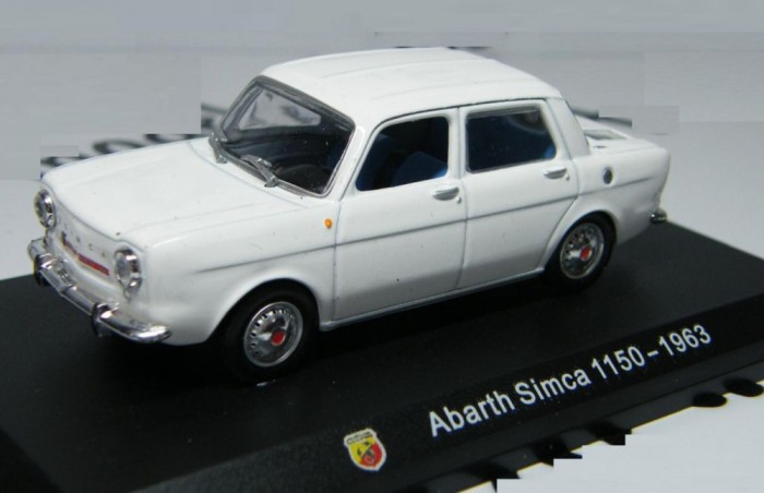 Macheta Abarth Simca 1150 1963 alb - Metro/ Hachette 1/43