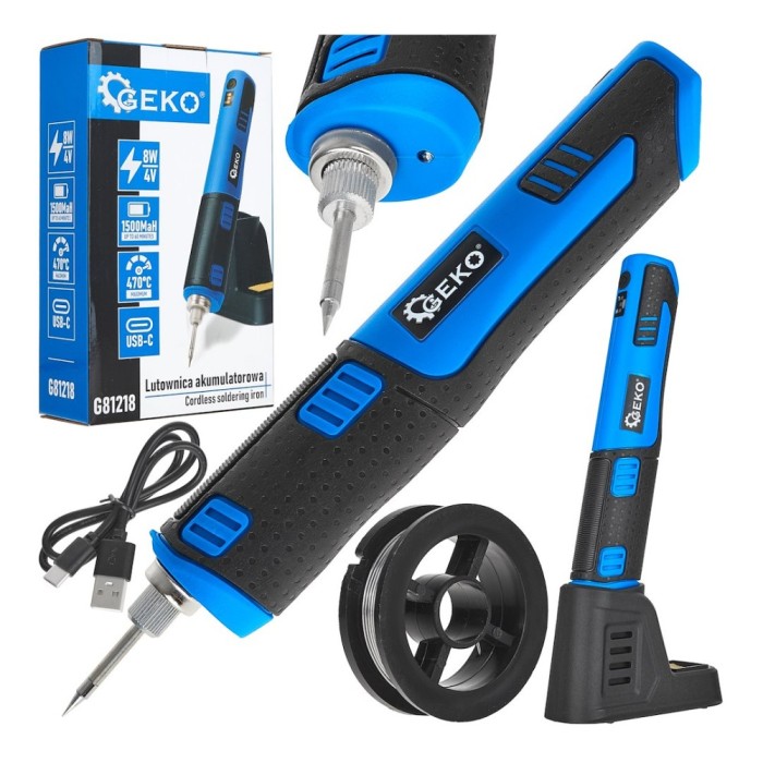 Aparat de lipit fara fir, 8 W, 4 V, 1500 mAh, Geko G81218