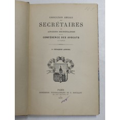 ASSOCIATION AMICALE DES SECRETAIRES ET ANCIENS SECRETAIRES DE LA CONFERENCE DES AVOCATS A PARIS , 1879