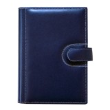 Agendă din piele Elba Blu, 17 x 24 cm