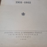 ANUARUL STATISTIC AL ROMANIEI 1931-1932-IMPRIMERIA NATIONALA BUCURESTI 1933 R4.