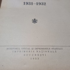 ANUARUL STATISTIC AL ROMANIEI 1931-1932-IMPRIMERIA NATIONALA BUCURESTI 1933 R4.