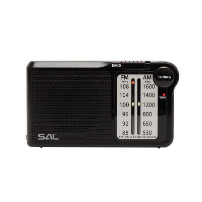 Radio portabil AM-FM 2x AA negru SAL RPC5 foto