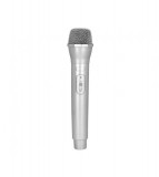 Microfon fals din plastic, argintiu, 23.5 cm, Oem