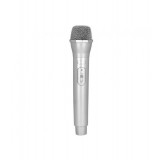 Microfon fals din plastic, argintiu, 23.5 cm
