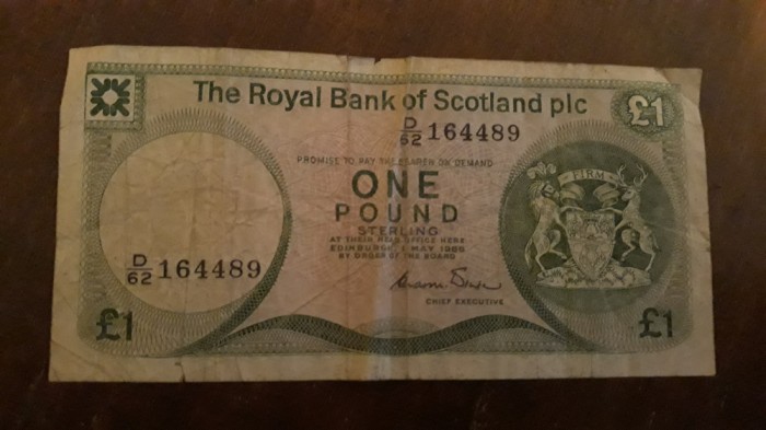 Scotia - one pound 1972 - 1981.