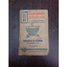 Mierea si ceara, intrebuintarile lor - Const. C. Ionescu